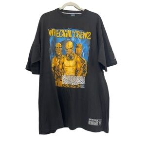 Give Me Face Vintage 2002 XXL “Wrecking Crew 2” puff print Rap t-shirt RARE